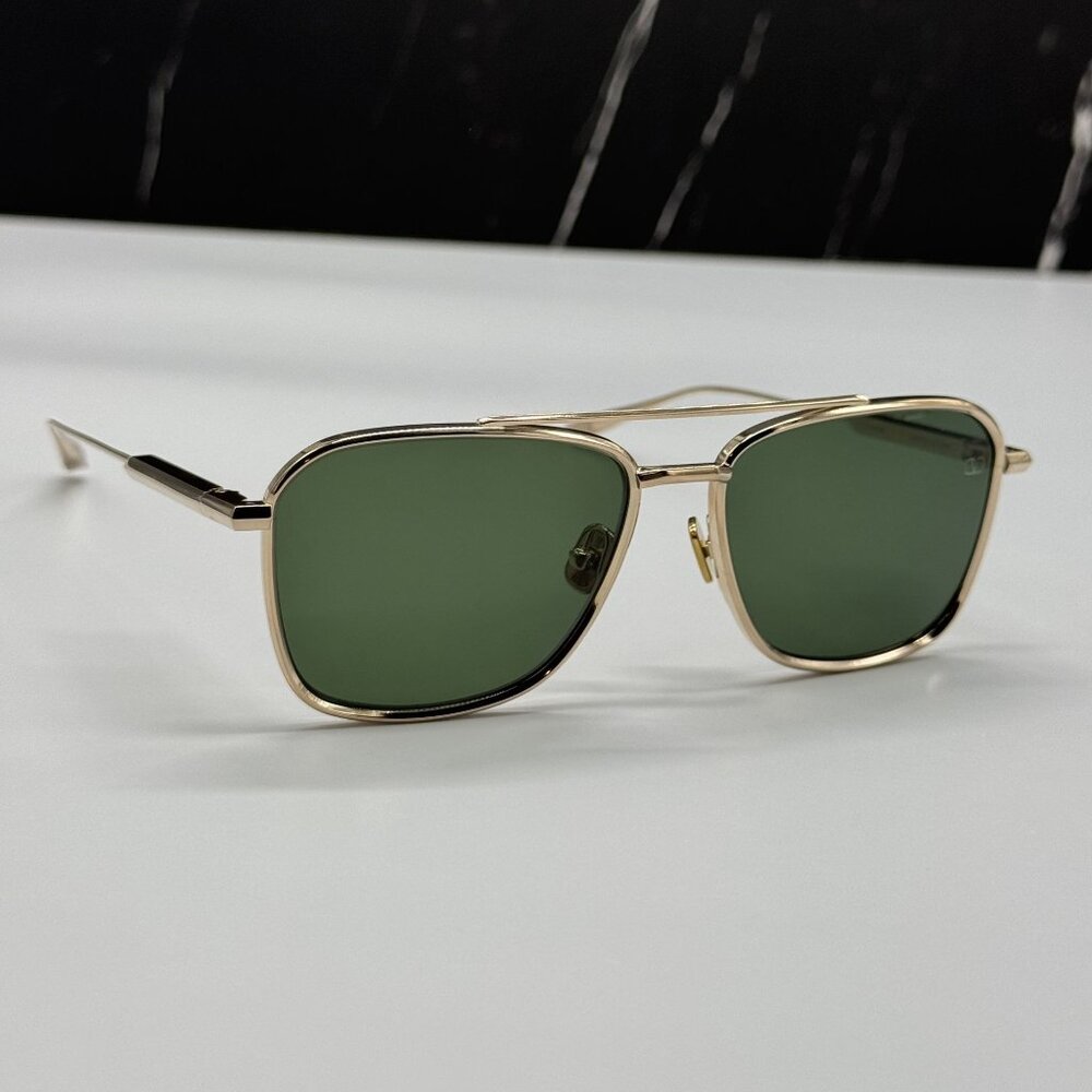 NEW VALENTINO VLS-168A GOLD GREEN UNISEX SUNGLASSES - Picture 3 of 10